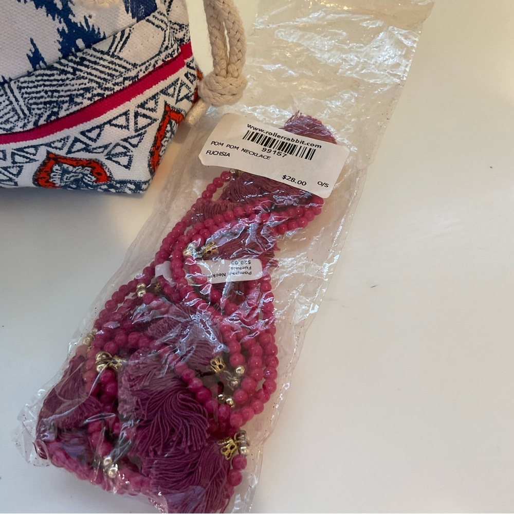 Original Roberta Roller Rabbit Drawstring Bag And… - image 2